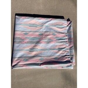 Lady Pepperell Mesa Southwestern No Iron Percale Full Flat Sheet Vintage